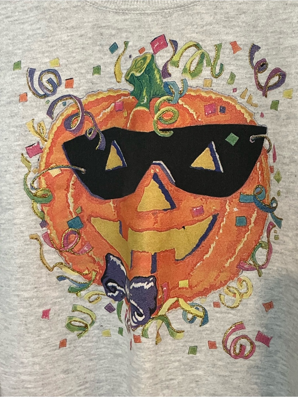Vintage Handmade Pumpkin Sweatshirt - Picture 2 of 4